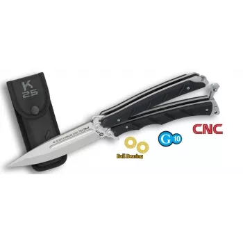 K25 02263 Balisong Butterfly Knife CNC Blade Ball Bearing