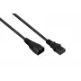 Kabelmeister 3m Schuko to IEC C13 Angled Power Cable, 1.0mm², Black SK0130-S030