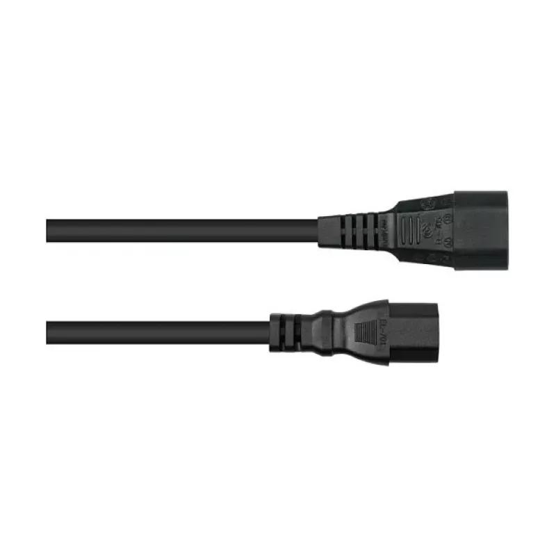 Kabelmeister C14 to C15 Hot Condition Power Cord 0.5m 10A 250V Black