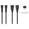 Kabelmeister C14 to Schuko Socket Power Adapter Cable 0.15m Black