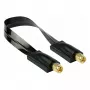 Kabelmeister Coaxial HF Window Feed-through Cable SMA Male to SMA Male, 0.2 m, 50 Ohm, Transparent