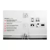 Kabelmeister Euro Extension Cable with 3 Sockets, 0.2 m, Black