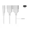 Kabelmeister Euro Extension Cable with 3 Sockets, 0.2 m, Black