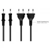 Kabelmeister Euro Power Cable to Open End Black 1.5 m