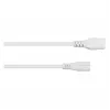 Kabelmeister Euro Power Extension Cable, IEC C8 Male to C7 Female, White, 3m