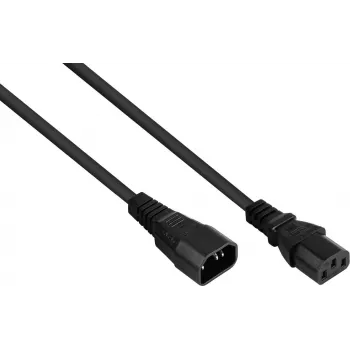 Kabelmeister IEC C14 to C13 Power Extension Cable, 2m, Black, 0.75mm² SK1430-S020
