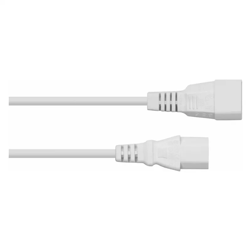 Kabelmeister IEC C14 to C13 Power Extension Cable, 2m, White
