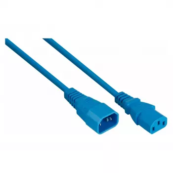 Kabelmeister Power Extension Cable C14 to C13, Blue, 3m