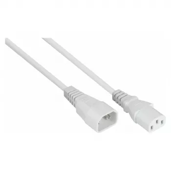 Kabelmeister Power Extension Cable C14 to C13, White, 5m