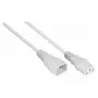 Kabelmeister Power Extension Cable C14 to C13, White, 5m