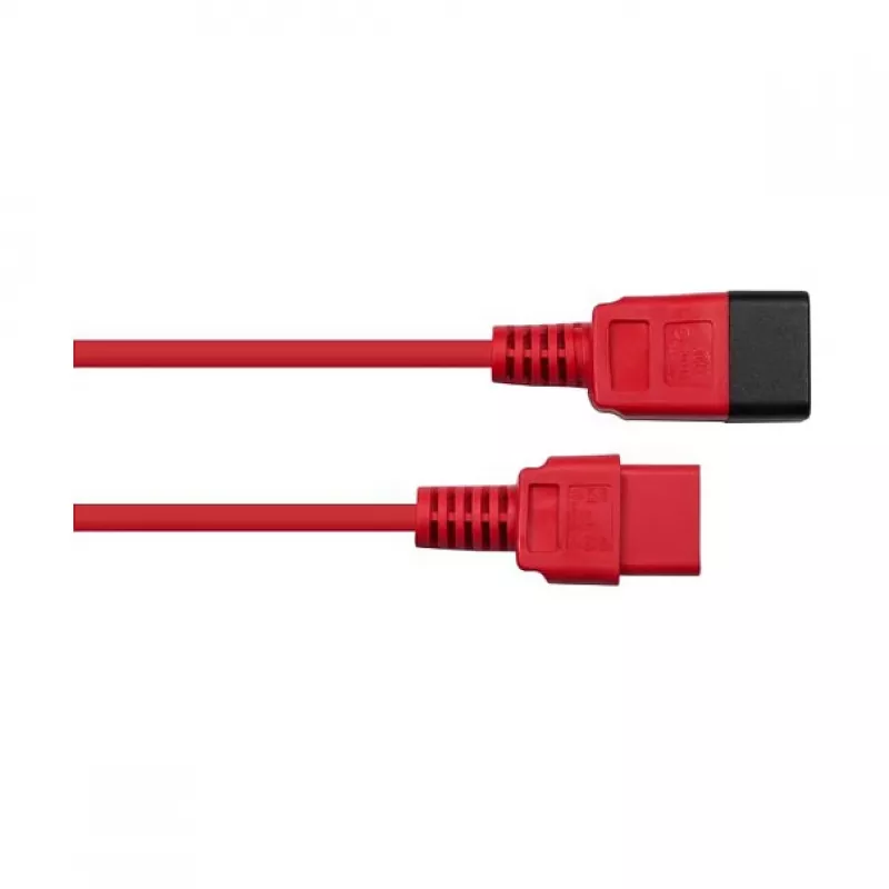 Kabelmeister Power Extension Cable C20 to C19, 2m, Black