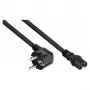 Kabelmeister Schuko Plug (90° Angled) to C15 Power Cable, Black, 1m