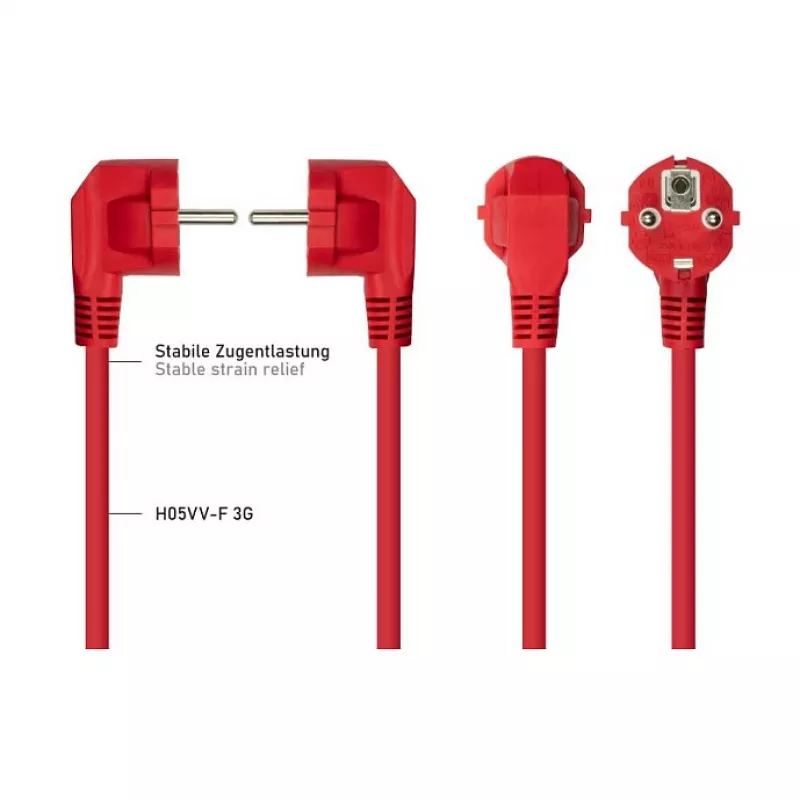 KABELMEISTER SK0190-R018 Power Cable Schuko to IEC C13 1.8m Black