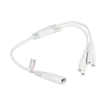 KABELMEISTER SK0877-W003 Power Splitter Cable IEC C8 to 2x IEC C7, 0.3 m, Black