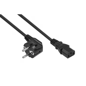 KABELMEISTER SK1430-S050 Cold Device Extension Cable C14 to C13, 5 m, Black, 1.00 mm²