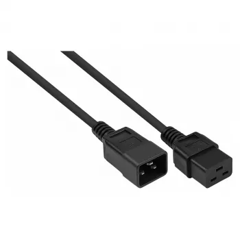 Kabelmeister SK2090-S030 Cold Device Extension Cable C20 to C19, 3m, Black