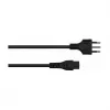 Kabelmeister SK6505-S018 AC Power Cable - Italian Type I Plug to IEC C5, Black, 1.8m