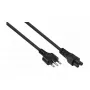 Kabelmeister SK6505-S018 AC Power Cable - Italian Type I Plug to IEC C5, Black, 1.8m