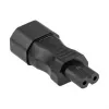 KABELMEISTER SKA-1470S IEC C14 to C7 Power Adapter – 250 V / 2.5 A, Black