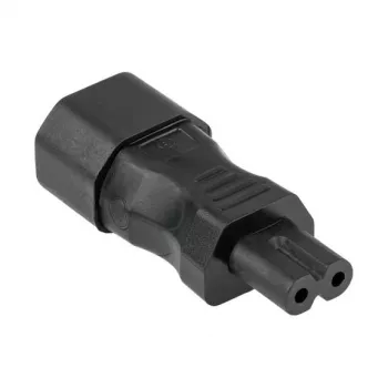 KABELMEISTER SKA-1470S IEC C14 to C7 Power Adapter – 250 V / 2.5 A, Black