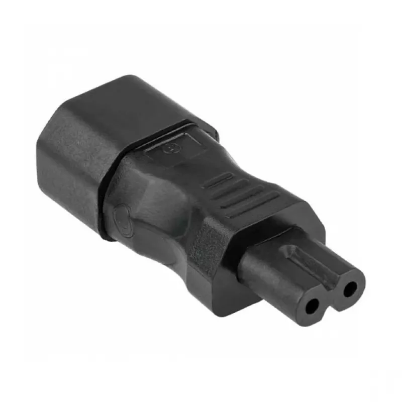 KABELMEISTER SKA-1470S IEC C14 to C7 Power Adapter – 250 V / 2.5 A, Black