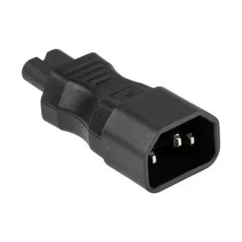 KABELMEISTER SKA-1470S IEC C14 to C7 Power Adapter – 250 V / 2.5 A, Black