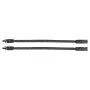 Kabelmeister Solar Window Feed-Through MC4 Black 30cm Flat Cable