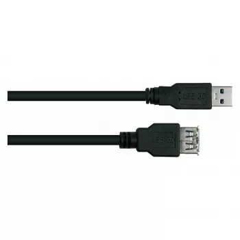Kabelmeister USB 3.0 Extension Cable A Male to A Female UL Black 0.5m