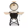Kamado Bono Grande 23 inch Ceramic Charcoal Grill with Cart, Black