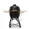 Kamado Bono Grande 23 inch Ceramic Charcoal Grill with Cart, Black