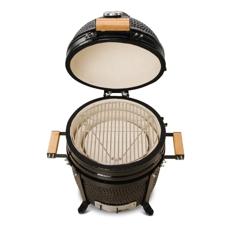 KAMADO BONO MINIMO 15 (40CM) Kamado Ceramic Grill, 33 cm Cooking Grid, Gloss Black