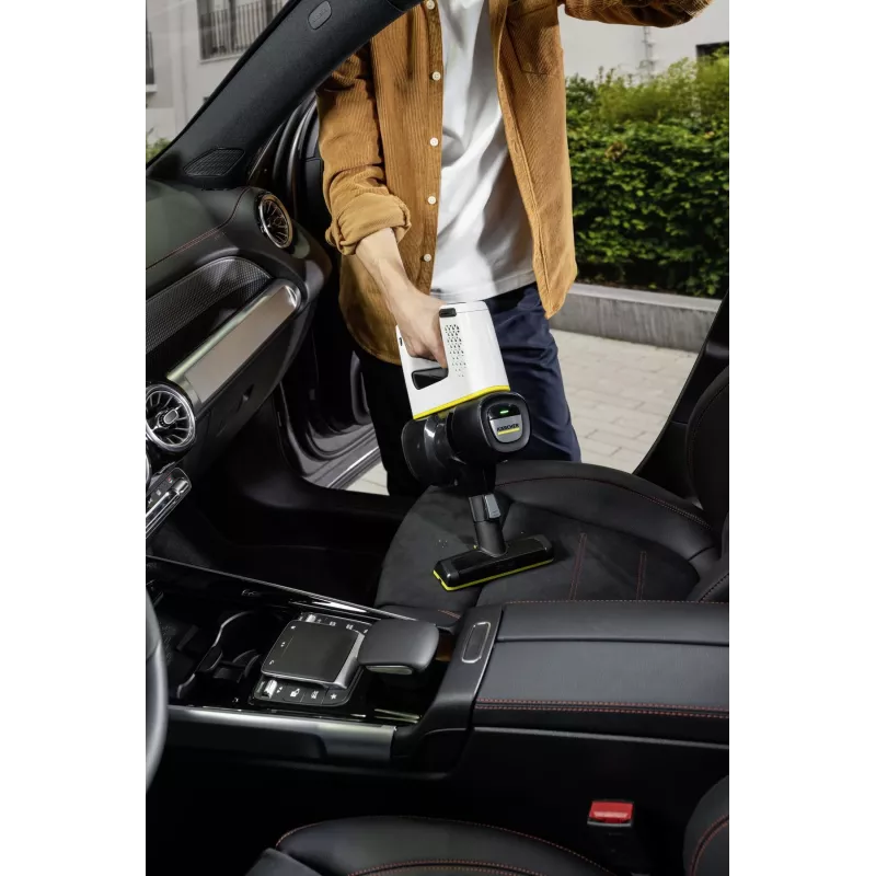 Kärcher VC 4 Cordless myHome Car Battery-Powered Vacuum Cleaner, Bagless, 0.65L, White