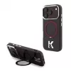 Karl Lagerfeld IML Ring Stand 360 Kameo Metal MagSafe Case for iPhone 18 Pro / 17 Pro - Burgundy