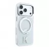 Karl Lagerfeld IML Ring Stand 360 Kameo Metal MagSafe Case for iPhone 18 Pro / 17 Pro - Transparent