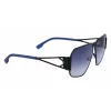 KARL LAGERFELD KL339S-1 Unisex Square Sunglasses - Black Frame Grey Lens 61mm