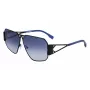 KARL LAGERFELD KL339S-1 Unisex Square Sunglasses - Black Frame Grey Lens 61mm