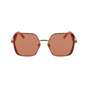 KARL LAGERFELD KL340S-800 Women's Sunglasses - Black Acetate Frame, Grey Polycarbonate Lenses, 56mm