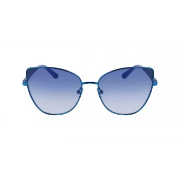 KARL LAGERFELD KL341S-400 Women's Butterfly Sunglasses Blue Gradient 56mm