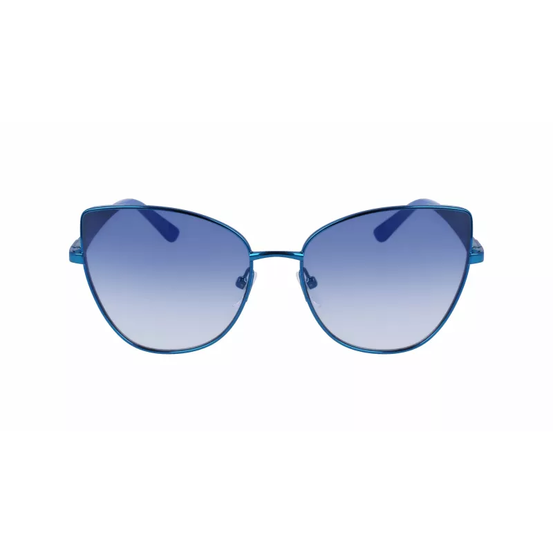 KARL LAGERFELD KL341S-400 Women's Butterfly Sunglasses Blue Gradient 56mm