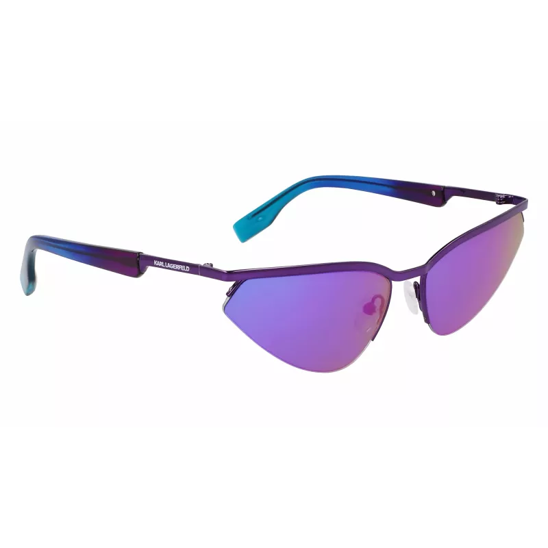 KARL LAGERFELD KL352S6117500 Unisex Rectangular Sunglasses Black/Grey 61mm