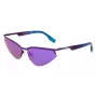 KARL LAGERFELD KL352S6117500 Unisex Rectangular Sunglasses Black/Grey 61mm
