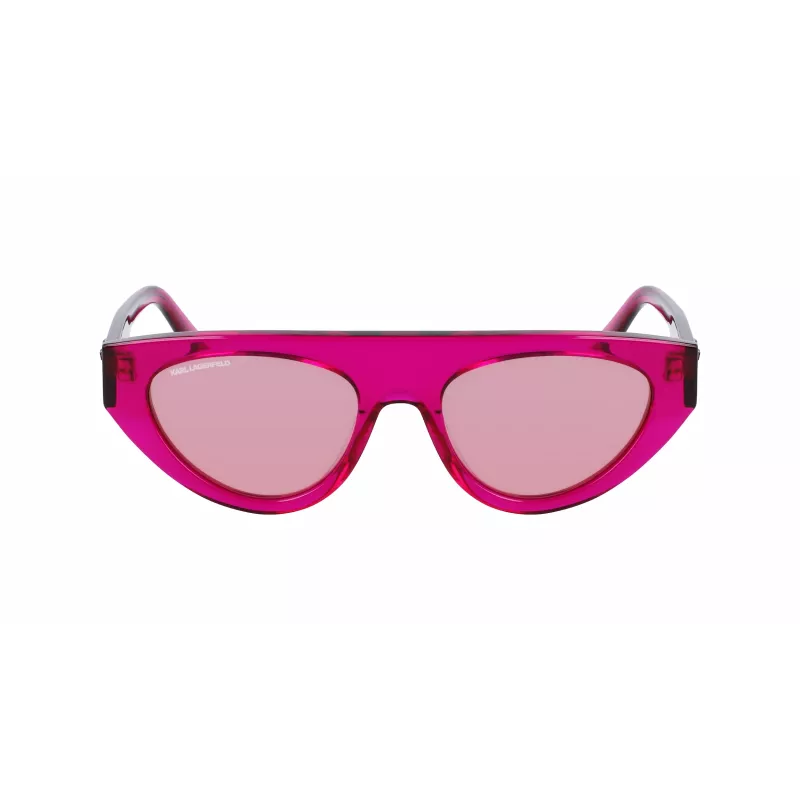 KARL LAGERFELD KL6043S-86 Women's Square Acetate Sunglasses Black/Grey 52mm