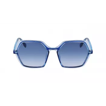 KARL LAGERFELD KL6083S-407 Women's Square Sunglasses Havana Brown Gradient 56mm