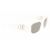KARL LAGERFELD KL6085S-105 Women's Square Acetate Sunglasses Black/Grey 55/18/140 mm