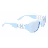 KARL LAGERFELD KL6085S-450 Women's Sunglasses Black Smoke Grey 55mm