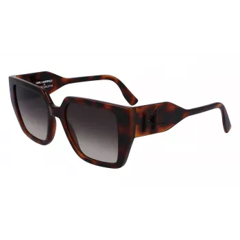 KARL LAGERFELD KL6098S-240 Women's Sunglasses Havana Brown Gradient 52mm