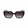 KARL LAGERFELD KL6098SN-240 Women's Square Acetate Sunglasses - Brown Havana Frame, Brown Gradient Lens - 52/19/140 mm
