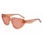 KARL LAGERFELD KL6100S-800 Women's Rectangular Acetate Sunglasses Havana Brown Gradient 54/19/140 mm