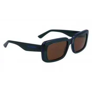 KARL LAGERFELD KL6101S-300 Unisex Sunglasses 54mm Grey Lens Black Acetate Frame UV400