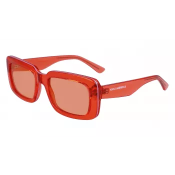KARL LAGERFELD KL6101S-800 Unisex Sunglasses - Black Frame, Grey Lens, 54mm